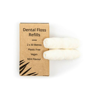 Flosser dentaire écologique portatif 30 mètres de long réutilisable avec la saveur de menthe