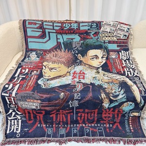 Hot mô hình cá nhân bông polyester tua Jacquard tùy chỉnh Anime dệt tấm thảm chăn ném với dịch vụ tốt nhất - Product Image 3