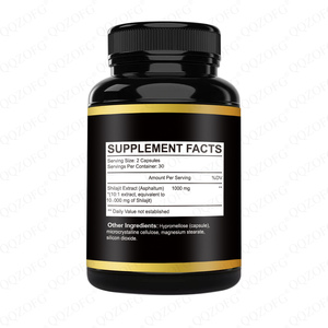 LDJ OEM produttore Shilajit capsule integratore 1000mg elevata purezza massima forza per adulti supporto energetico spinta minerale - Product Image 3