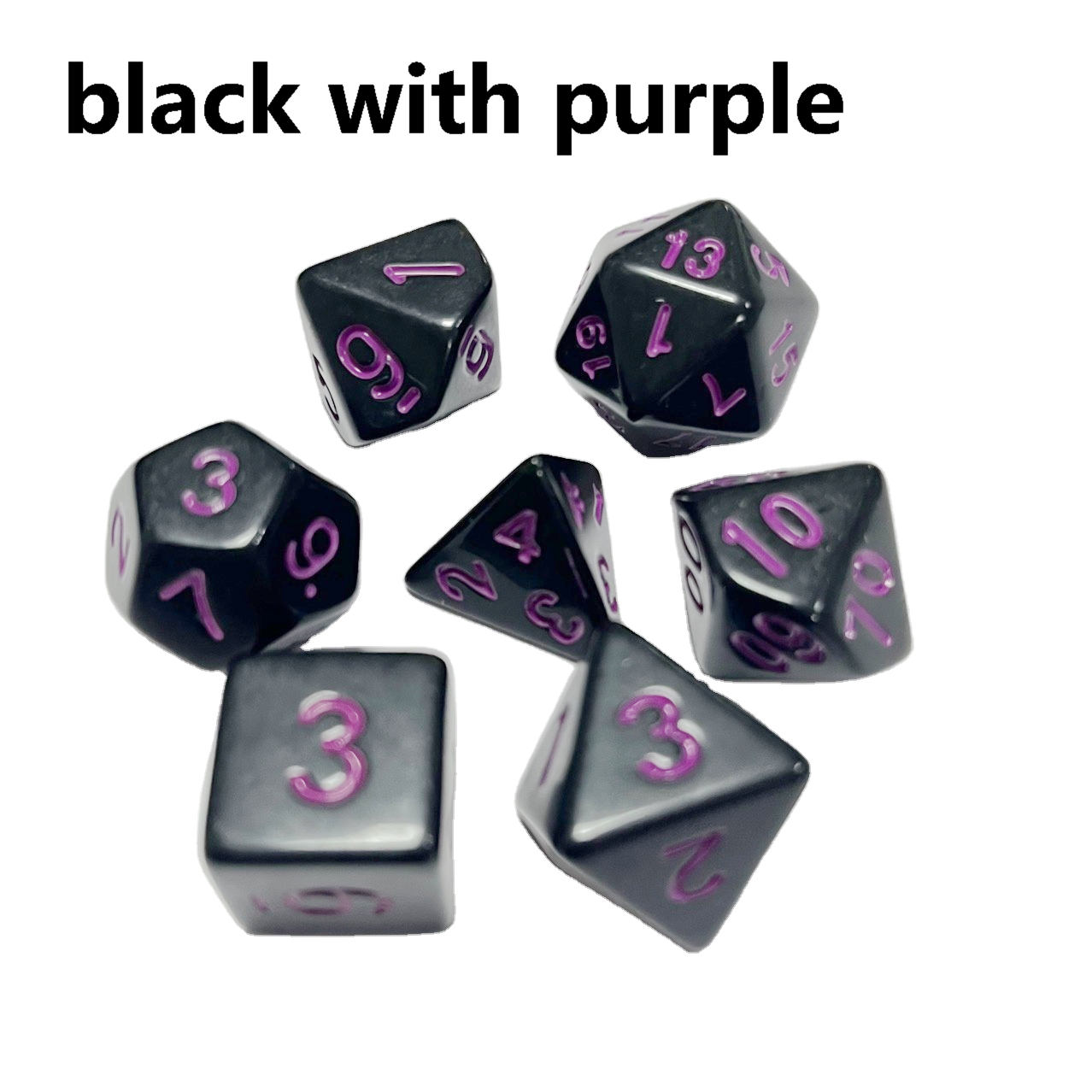 Black with purple