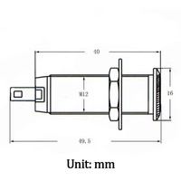 Pièces de guitare électrique et basse : Prise jack 6,35 mm (1/4 pouce) stéréo, sortie/entrée, en laiton, droite, à nervures, style tube