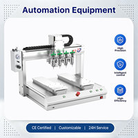 Robot de distribution programmable à 3 axes, double station, 4 têtes, pour les secteurs 3C et LED