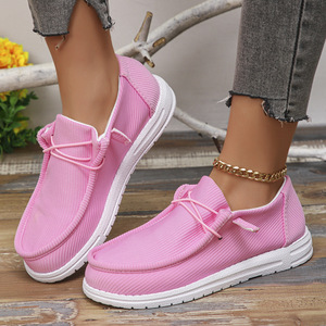 Zapatos de lona <span class=keywords><strong>Dana</strong></span> para mujer, zapatos planos de boca poco profunda, nuevos zapatos de mujer - Product Image 2