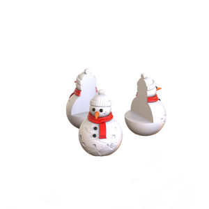 Custom Eco-Vriendelijke Vakantie Decoratieve Hars Winter Kerst Sneeuwpop Trine Planter Ondersteuning Voeten Voor Bloempot Tuin & Thuis Gebruik - Product Image 3