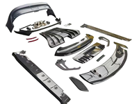 Kit carrosserie style GT3 en plastique PP + pièces aérodynamiques en fibre de carbone sèche pour Porsche 911 992.1