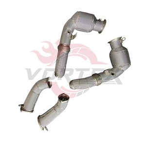 ท่อไอเสียสแตนเลสเกรดพรีเมียม Vortex พร้อมแผ่นกันความร้อน สำหรับ BMW M5 G90 4.4T Twin Turbo V8 อัพเกรด - Product Image 2
