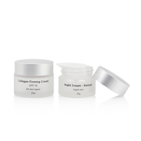 Flacon givré en verre de luxe, bouteille tonique, spray mat/lotion, de 15, 20, 25, 30, 50, 60, 80, 100 et 120ml