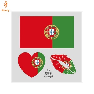 Oferta Especial: Tatuajes Temporales de la Bandera de la Copa Mundial de Fútbol 2026, para Fanáticos de Deportes, Fiestas y Partidos de Fútbol, con Formas Geométricas - Product Image 3