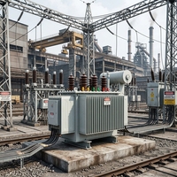 Equipo eléctrico de eficiencia energética, transformador trifásico de 10kV/11kV sumergido en aceite, estándar IEC para sistemas de energía industriales y de servicios públicos.