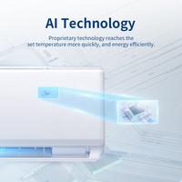 Climatiseur intelligent mini-split sans onduleur 9000-12000 Btu R410a/R32/R290/R454B 1HP/1.5HP WiFi pour usage domestique, hôtelier et VR