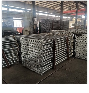 Venta caliente Q235 Steel Prop Jack de apuntalamiento ajustable Galvanizado Coat CE Aprobado para la construcción de almacenes para uso en almacenes - Product Image 1