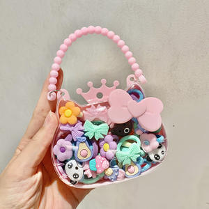 Moda çocuklar inci kutusu saç elastik çiçek saç halat tatlı tarzı kumaş Hairband kadınlar ve kızlar için çocuklar için saç şekillendirici - Product Image 4