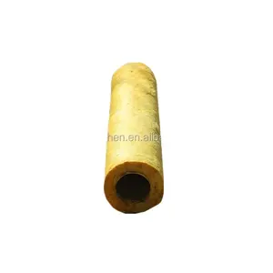 soundproof 120kg/m3 aluminum foil fireproof mineral rock wool pipe insulation supplier