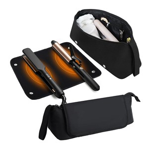 Heat Resistant Hair Tools Travel Bag <b>Large</b> Capacity Heat Resistant <b>Mat</b> Portable Organizer for Magnetic Hair Curling Storage - Product Image 1