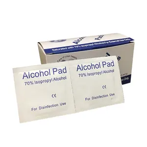 Direct Selling Non-Woven Individual Package 70% Alcohol Cleaning Pad For Medical