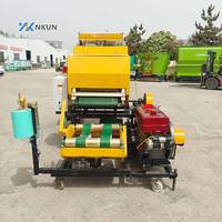 Presse à balles rondes multifonctionnelle automatique de 500 kg avec moteur diesel de Henan
