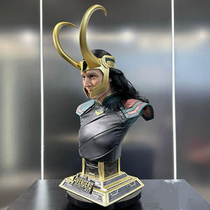Vente en gros de figurine <span class=keywords><strong>Loki</strong></span> créative Décoration de bureau à domicile Statue de super-héros Marvel en résine - Product Image 4