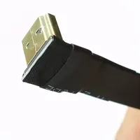 Cable de Extensión ADT-Link FPV FFC Plano y Flexible HDMI 2.0 A-C Mini HDMI Macho, Cable Plano FPC Blindado Combinado, 4K60hz