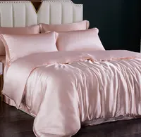 Juego de cama de seda personalizada, sábanas de seda de morera 2022, venta al por mayor de fábrica, 100%
