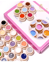 Ensemble de manucure de style japonais glace transparente couleur bonbon solide vernis à ongles colle crème de remplissage colle crème en gros
