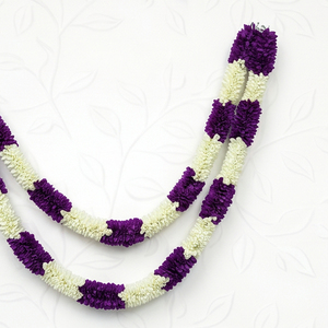Artificial Flower Garland Purple <b>White</b> <b>Hanging</b> Decoration Floral Toran for Wedding Festival Home Temple and Event Decor - Product Image 2