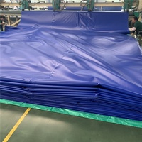 Bâche en PVC enduit imperméable bleu haute résistance 1000D 500D 600G 18oz 610GSM 630GSM 650GSM 700GSM