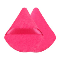 Éponge de maquillage en velours floqué en forme de goutte d'eau, personnalisable avec logo OEM/ODM, pour poudre, marque privée