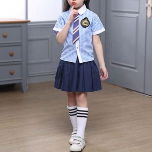 Uniforme personnalisé <span class=keywords><strong>de</strong></span> classe d'étudiant d'été chemisier à manches courtes pour garçons et filles conception d'uniforme <span class=keywords><strong>de</strong></span> collège et <span class=keywords><strong>lycée</strong></span> - Product Image 3