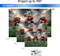Projecteur laser intelligent EF-100 avec Android TV - Blanc