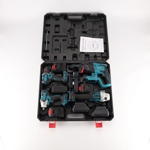 Ensemble d'outils sans fil au lithium-ion 4 pièces, marteau, perceuse d'angle et clé pour les réparations QLR4646 QLR4646 - Product Image 1