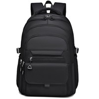 Mochila Unisex Impermeable de Poliéster con Cierre para Estudiantes Universitarios, Diseño Urbano de 20-35L, Gran Capacidad, Logotipo Personalizado, con Amortiguación de Aire