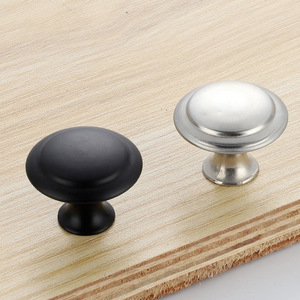 Landa Mushroom Style Cabinet <b>Knobs</b> Stainless Steel Round Single Hole Minimalist <b>Drawer</b> Handle 906 - Product Image 4