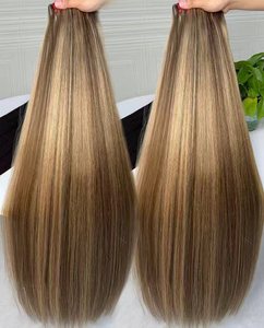 Venta al por mayor de extensiones de cabello humano virgen natural vietnamita de doble trama y un solo donante, lisas, para crochet. - Product Image 1