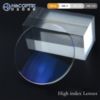 Lentilles Optiques d'Usine 1.74 MR-174 Anti-Lumière Bleue SHMC, Lentilles Optiques Diamètre 75mm UV420, Vente Chaude
