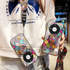 Cassa del telefono in vetro temperato floreale Vintage per Huawei Mate 60 Pro Nova Y91 P60 <span class=keywords><strong>Art</strong></span> Honor X50 X9B 90 Lite X7 supporto per cordino femminile - Product Image 2