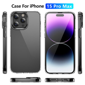 Bốn góc bảo vệ chống sốc cứng Acrylic mềm <span class=keywords><strong>TPU</strong></span> trường hợp điện thoại cho Iphone 15 14 Pro Max 14 cộng với 13 12 11 bảo vệ Bìa - Product Image 6