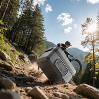 Boîte à lunch auto-chauffante sans fil, batterie rechargeable 24000mAh, chauffe-aliments avec réservoir en acier inoxydable 304 pour les voyages et les activités de plein air