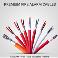 Kabel Alarm Kebakaran HOTION LSZH PH30 Tahan Api 1.5mm 2 Inti untuk Sistem Kontrol Asap