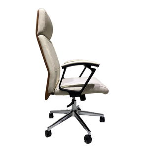 Nhà khách sạn Văn phòng điều Hành Quản Lý Ông Chủ xoay Chức năng ghế máy tính bảng lưới PU ghế da với Chrome kim loại cơ sở - Product Image 5