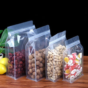 PEAK品牌食品级透明防潮200微米厚平底磨砂自封袋可重复封口 - Product Image 1