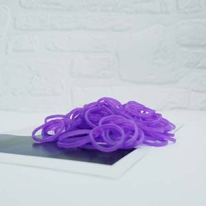 <span class=keywords><strong>Bracelet</strong></span> en caoutchouc synthétique TPR tressé, couleurs arc-en-ciel violettes, haute élasticité, personnalisable OEM, <span class=keywords><strong>pour</strong></span> <span class=keywords><strong>loom</strong></span> bands DIY - Product Image 5