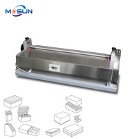 JS-500A मैनुअल तालिका के शीर्ष 1 चरण कागज Gluing मशीन कला कागज चिपकाने मशीन Sheetgluingmachine