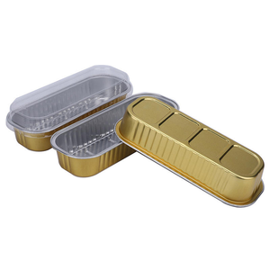 Boîte en aluminium et feuille d'aluminium pour friteuse à air chaud, pour griller le fromage au durian - Boîte rectangulaire pour four - Boîte en aluminium <span class=keywords><strong>alimentaire</strong></span> réutilisable - Product Image 1