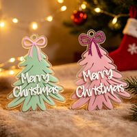 Ornement de Noël en acrylique en forme de lettre tridimensionnelle pour la décoration de Noël