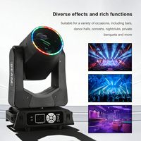 Luz Móvil de Cabeza para Escenario de 200W, BSW LED, Gobo, Anillo de Luz, Tira de Luz, Prisma, Efecto Arcoíris, Equipo de DJ para Conciertos, Discotecas