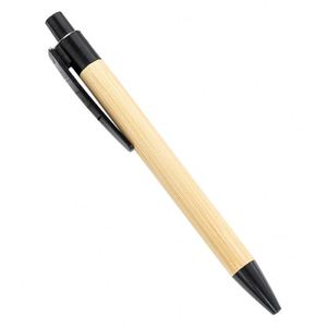 XJ134 ECO Bamboo Barrel Ballpoint <b>Pen</b> with Plastic Clip Promotional Business Custom logo Printed Bamboo Ball <b>Pen</b> for <b>Gift</b> - Product Image 1