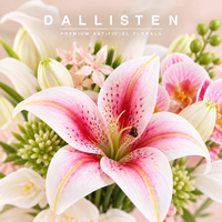 Bouquet de mariée artificiel Dallisten Rose Lys Calla Orchidée pour la mariée, vente en gros, décoration florale personnalisée