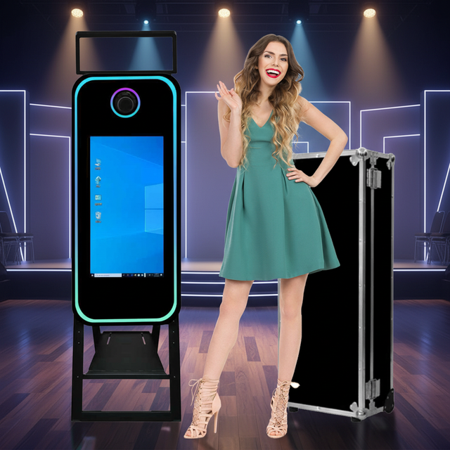 Popular 40inch Mirror Booth with LED Frame Magic Photo Booth with Printer Camera Compatible Wedding