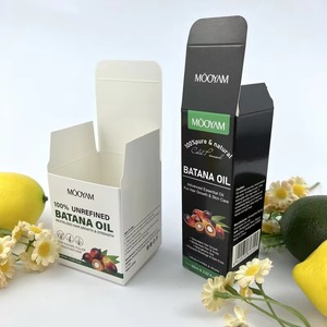 Boîte en carton pliable YOU, emballage personnalisable, boîte en papier blanc 350 g/m² avec logo imprimé pour usage général - Product Image 1
