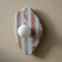 Nouvelle applique murale LED en marbre naturel de design moderne, luminaire mural encastré pour la décoration de la maison, café, restaurant et hôtel